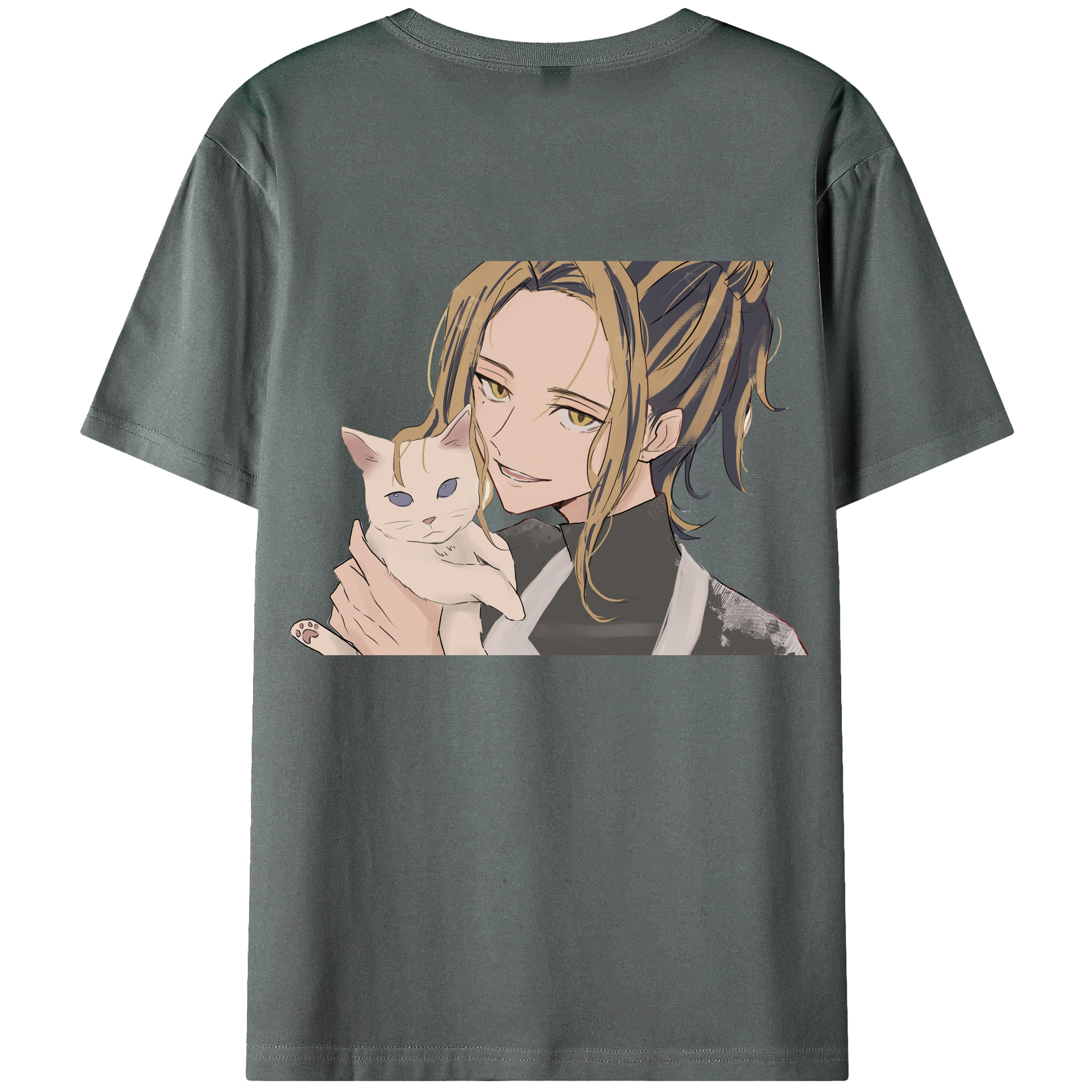 （画像用） 東京リベンジャーズ Tokyo Revengers 綿100％ メンズ半袖Tシャツ（バックプリント） 通気性